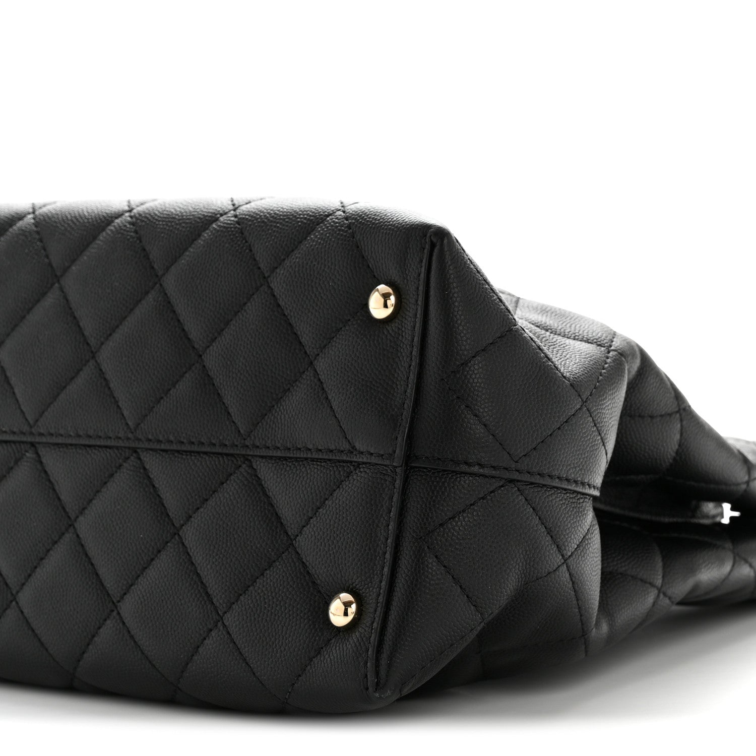 Chanel Caviar Quilted Small Shopping Tote  Black