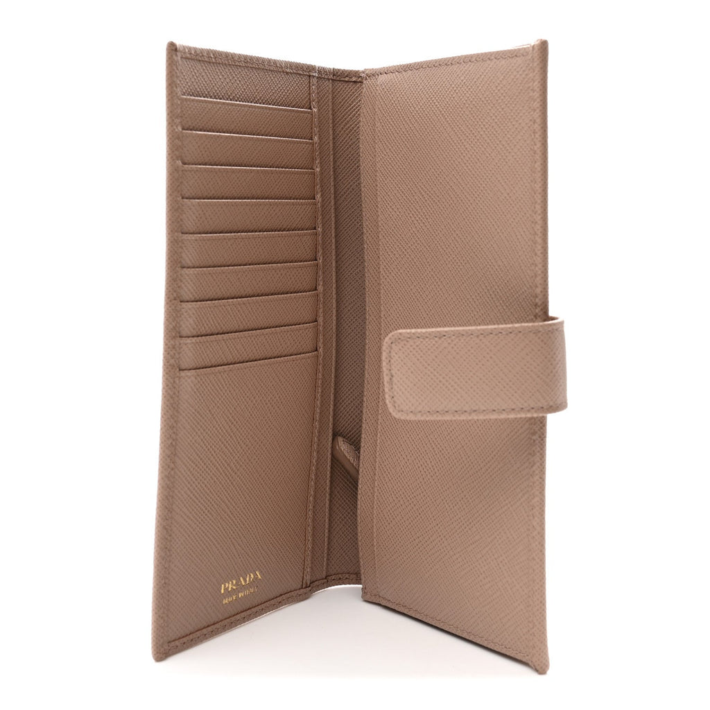 Prada Saffiano Metal Large Wallet Cipria