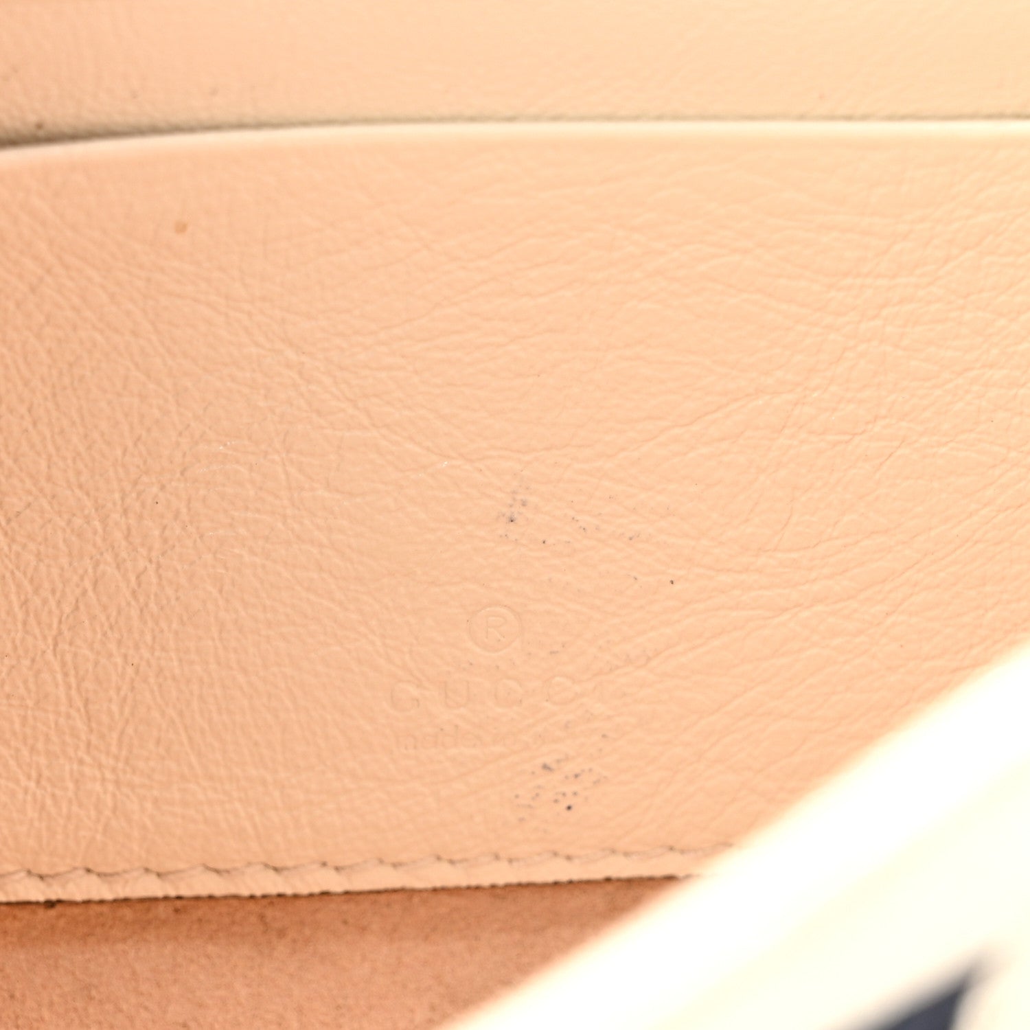 Gucci Textured Calfskin Web Mini Rajah Slim Flap Shoulder Bag Mystic White