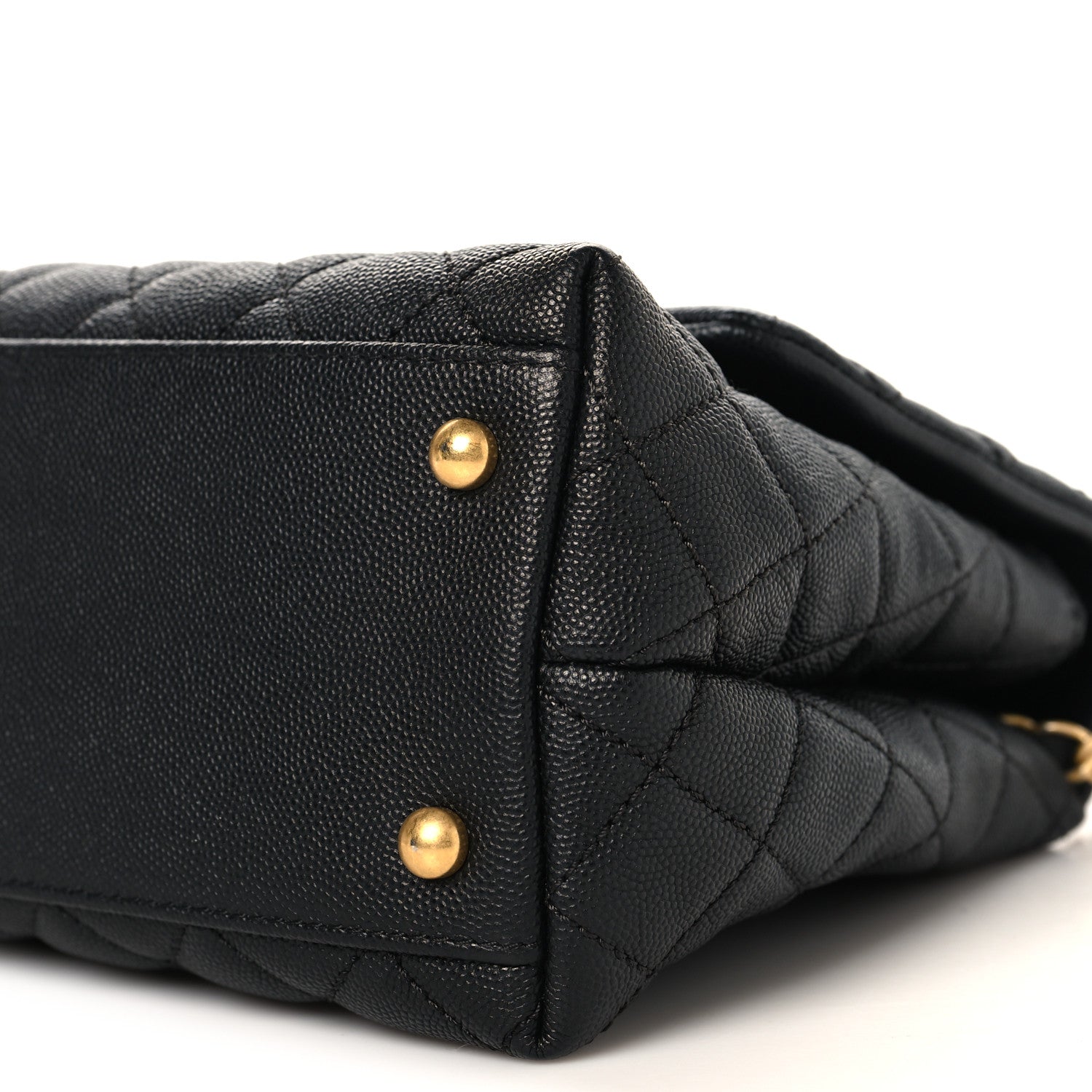 Chanel Caviar Quilted Small Coco Handle Flap Black