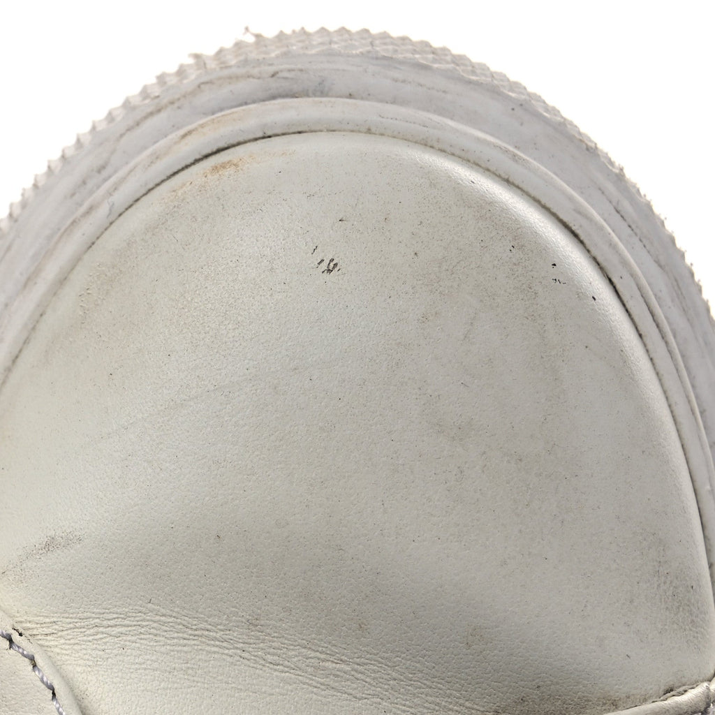 Prada Vitello Soft Logo 45mm Platform Sneakers 35.5 White Pink