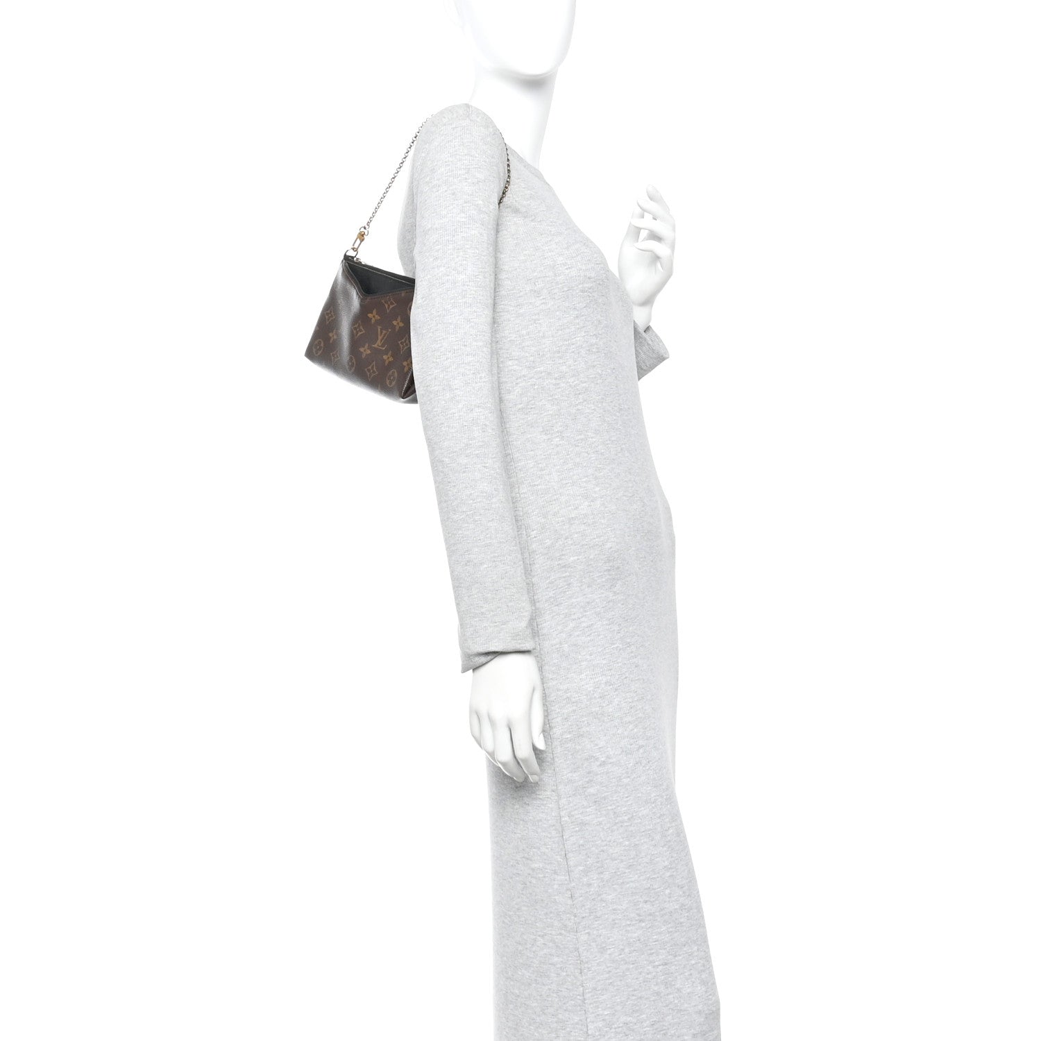 Louis Vuitton Monogram Pallas Clutch Black