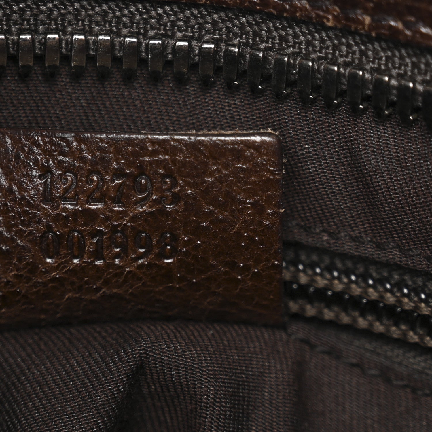 Gucci Monogram Flat Messenger Bag Dark Brown