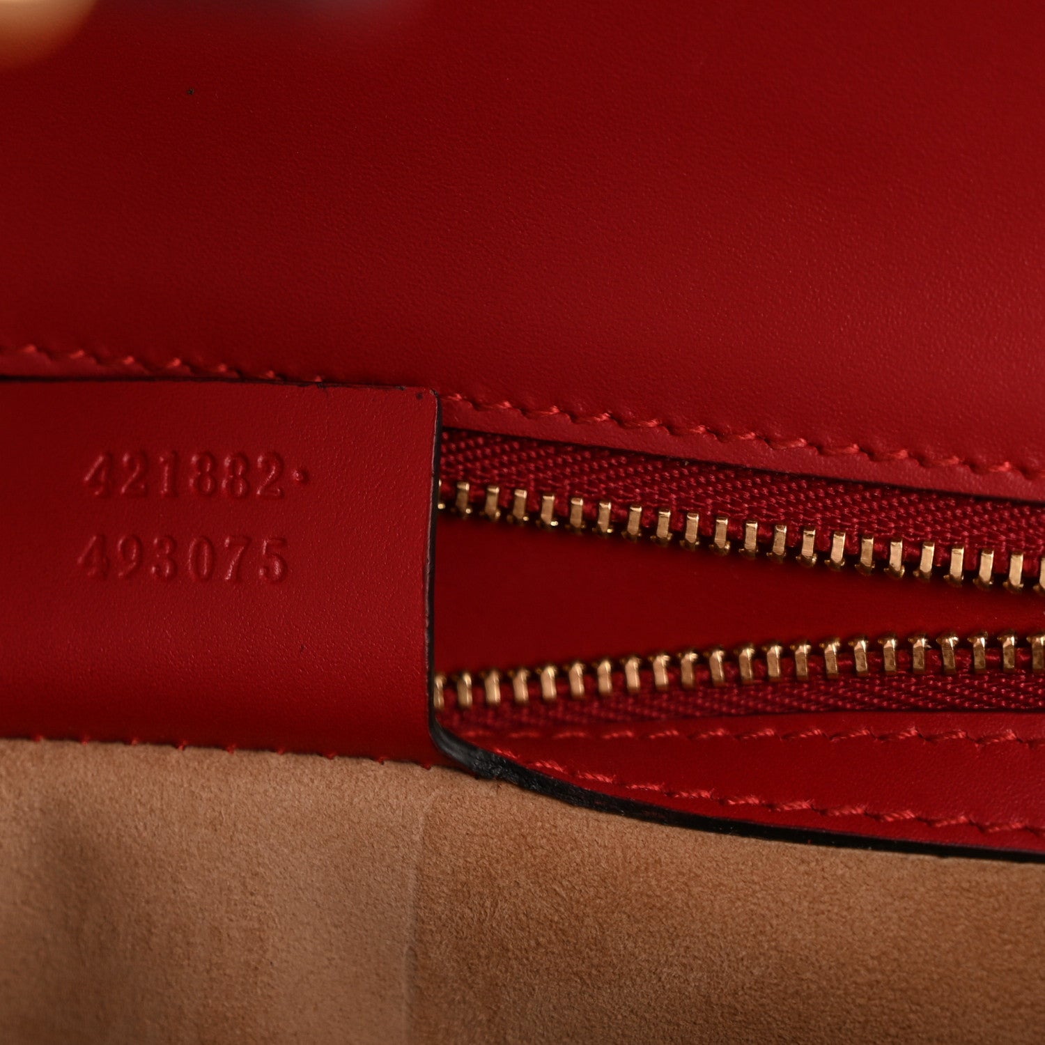 Gucci Calfskin Small Sylvie Shoulder Bag Hibiscus Red