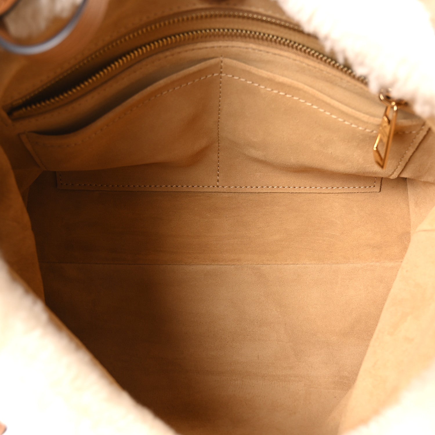 Louis Vuitton Suede Mahina CarryAll PM Beige