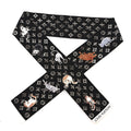 Louis Vuitton Silk Catogram Classic Bandeau Black