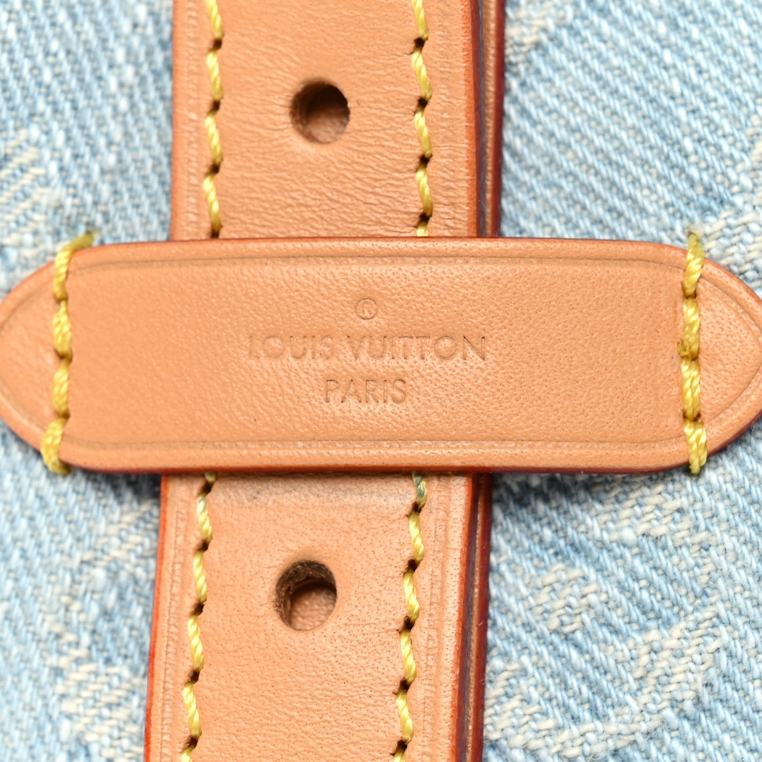 Louis Vuitton Monogram Denim CarryAll PM Sky Blue