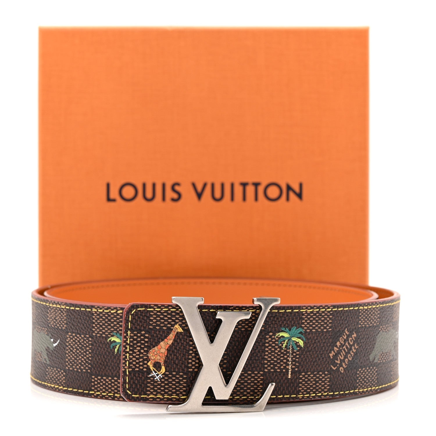 Louis Vuitton LV x The Darjeling Limited Monogram 40mm LV Initiales Reversible Belt 90 36 Brown Camel