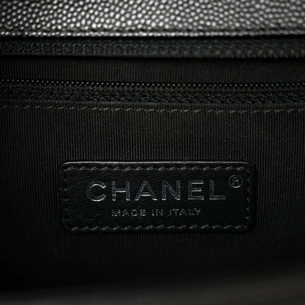 Chanel Caviar Quilted New Medium Boy Flap Black