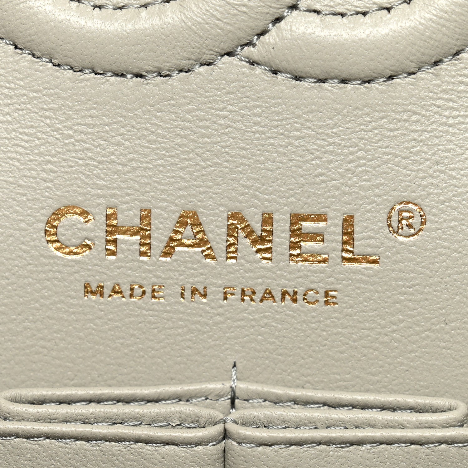 Chanel Lambskin Quilted Small Double Flap Grey