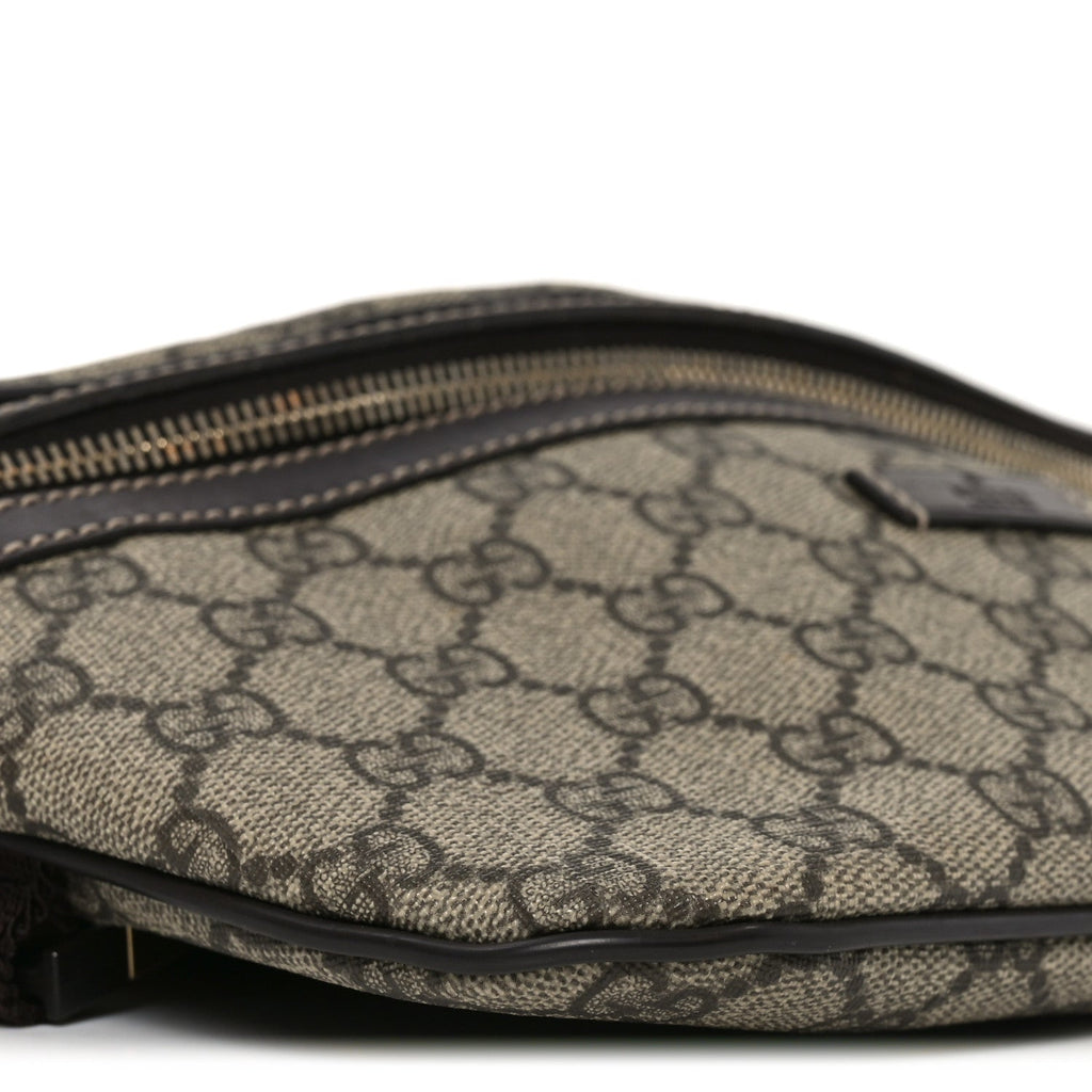 Gucci GG Supreme Monogram Belt Bag Dark Brown