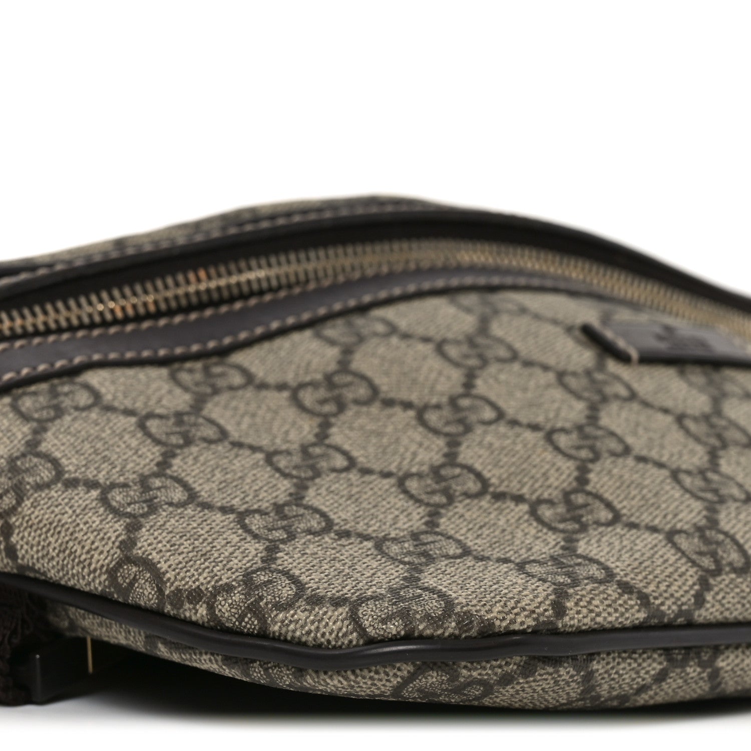Gucci GG Supreme Monogram Belt Bag Dark Brown