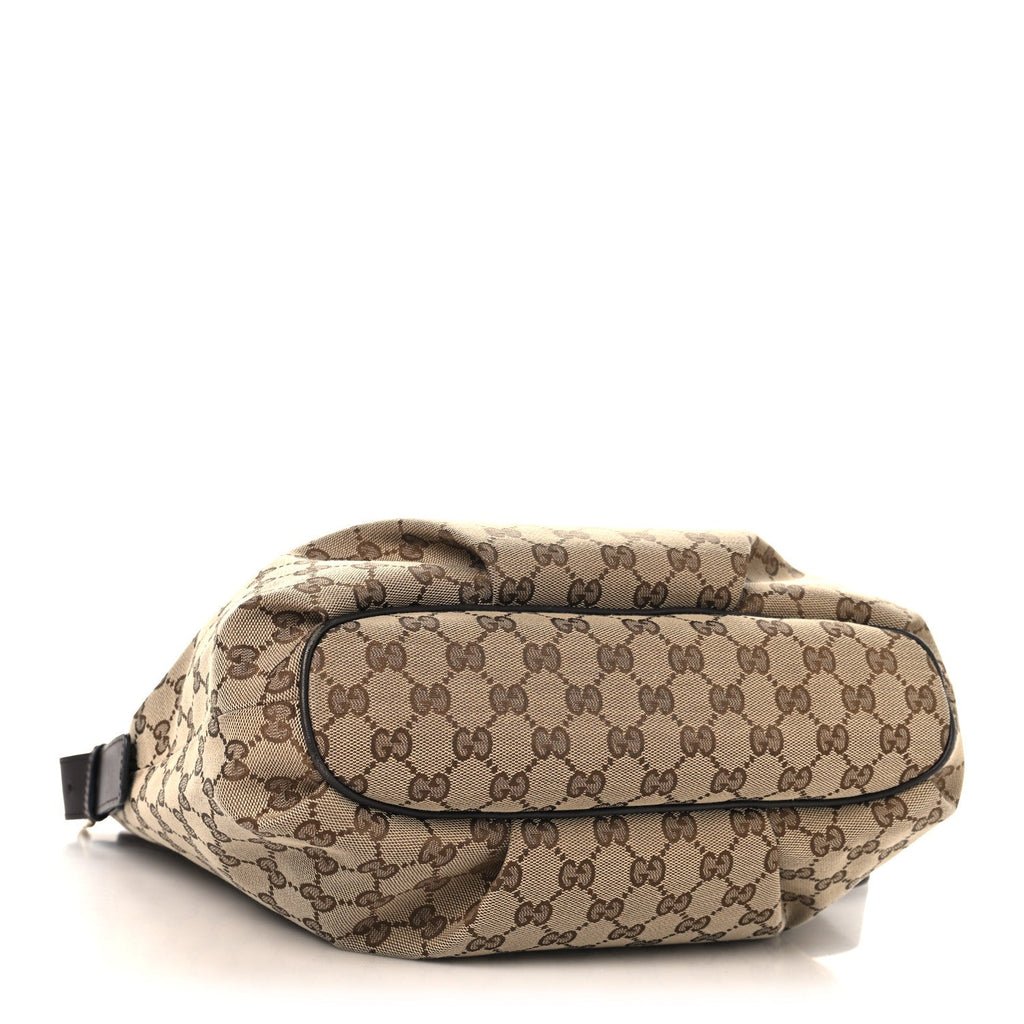 Gucci Monogram Messenger Bag Dark Brown