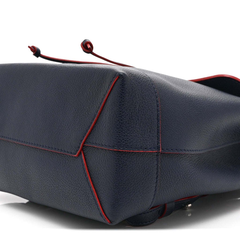 Louis Vuitton Soft Calfskin Lockme Backpack Marine Rouge