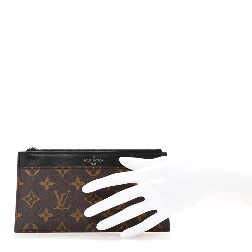 Louis Vuitton Monogram Slim Purse Black