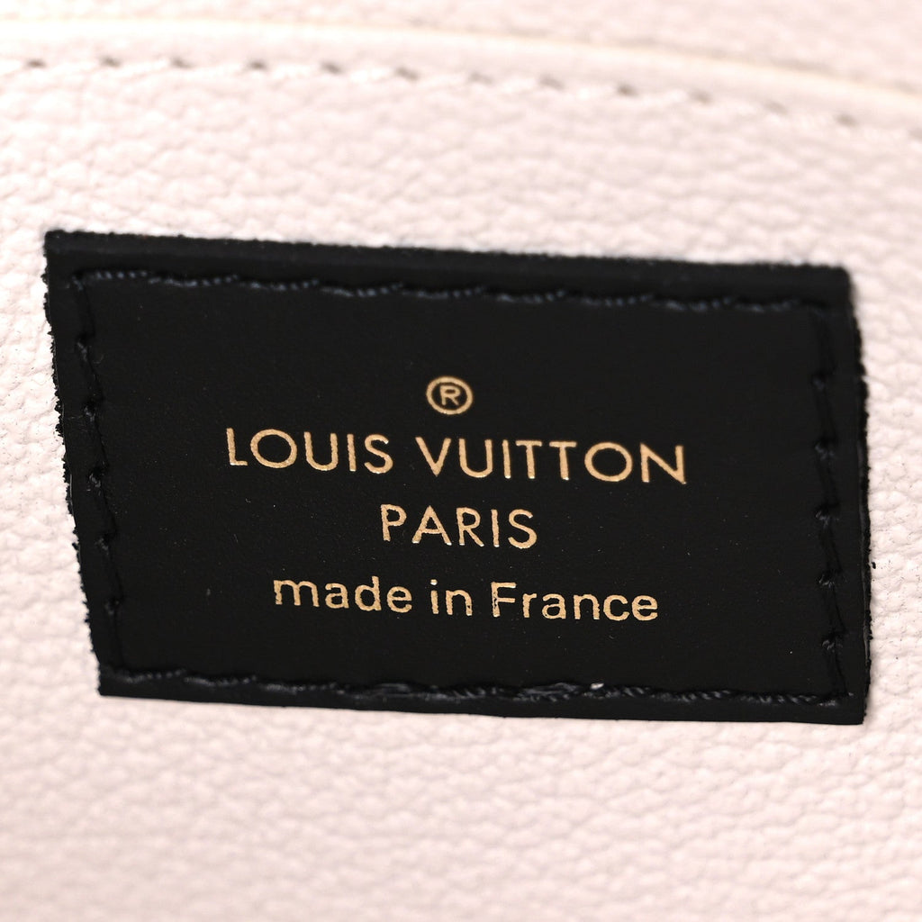 Louis Vuitton Monogram Giant Crafty Cosmetic Pouch Creme Caramel