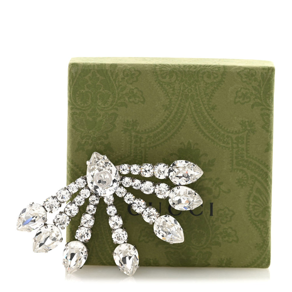 Gucci Crystal Single Earring Silver