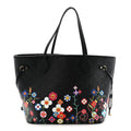 Louis Vuitton LV X TM Empreinte Flowers Neverfull MM Black