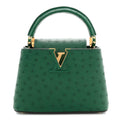 Louis Vuitton Ostrich Capucines Mini Mint