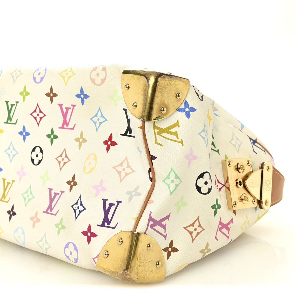Louis Vuitton Monogram Multicolor Speedy 30 White