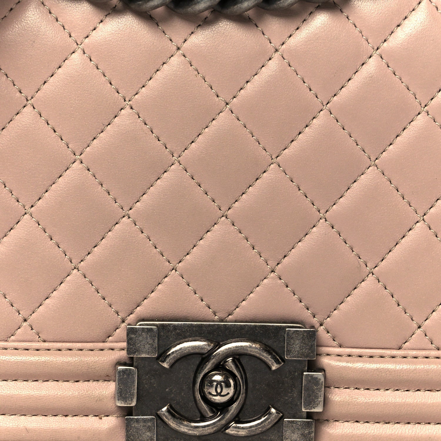 Chanel Lambskin Quilted Medium Boy Flap Light Pink