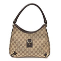 Gucci Monogram Medium Abbey D Ring Hobo Brown