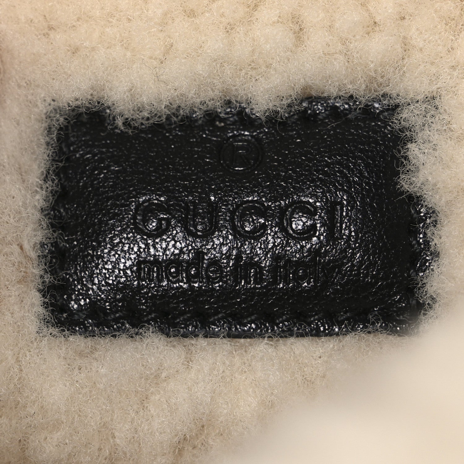 Gucci Sakai Be Green Calfskin Shearling Mini Dionysus Top Handle Bag Black