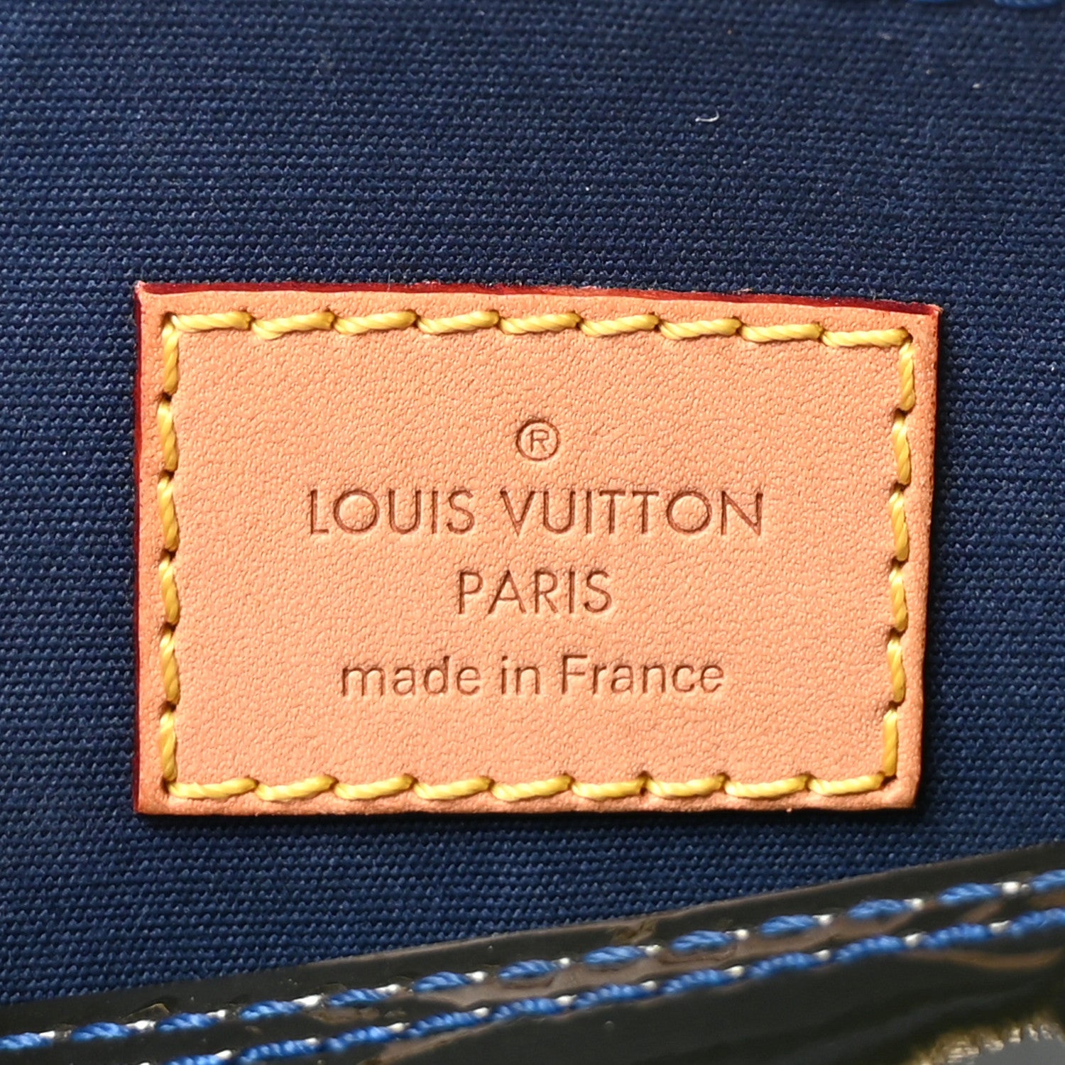 Louis Vuitton Vernis Alma PM Blue Infini