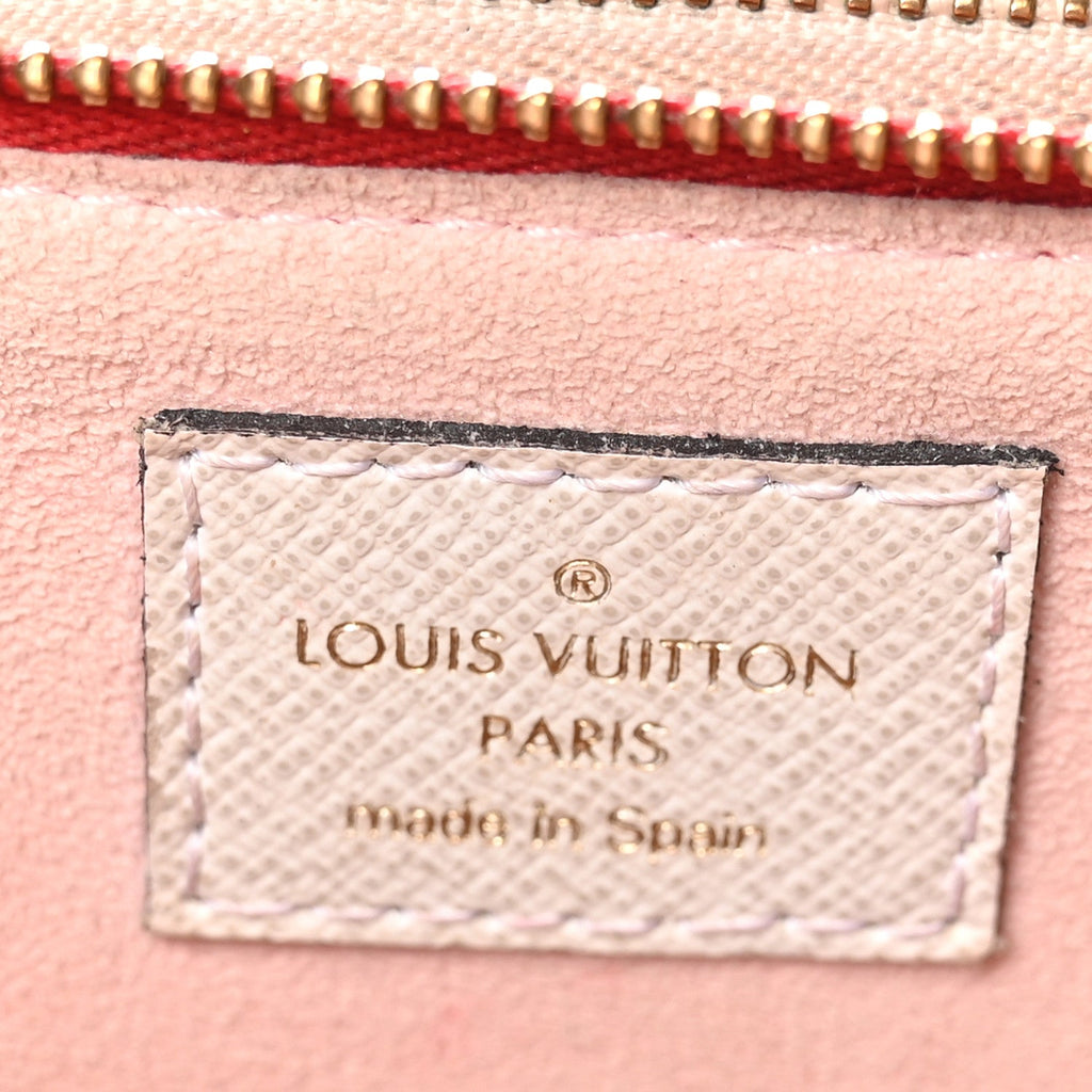 Louis Vuitton Monogram Giant Double Zip Pochette Rouge