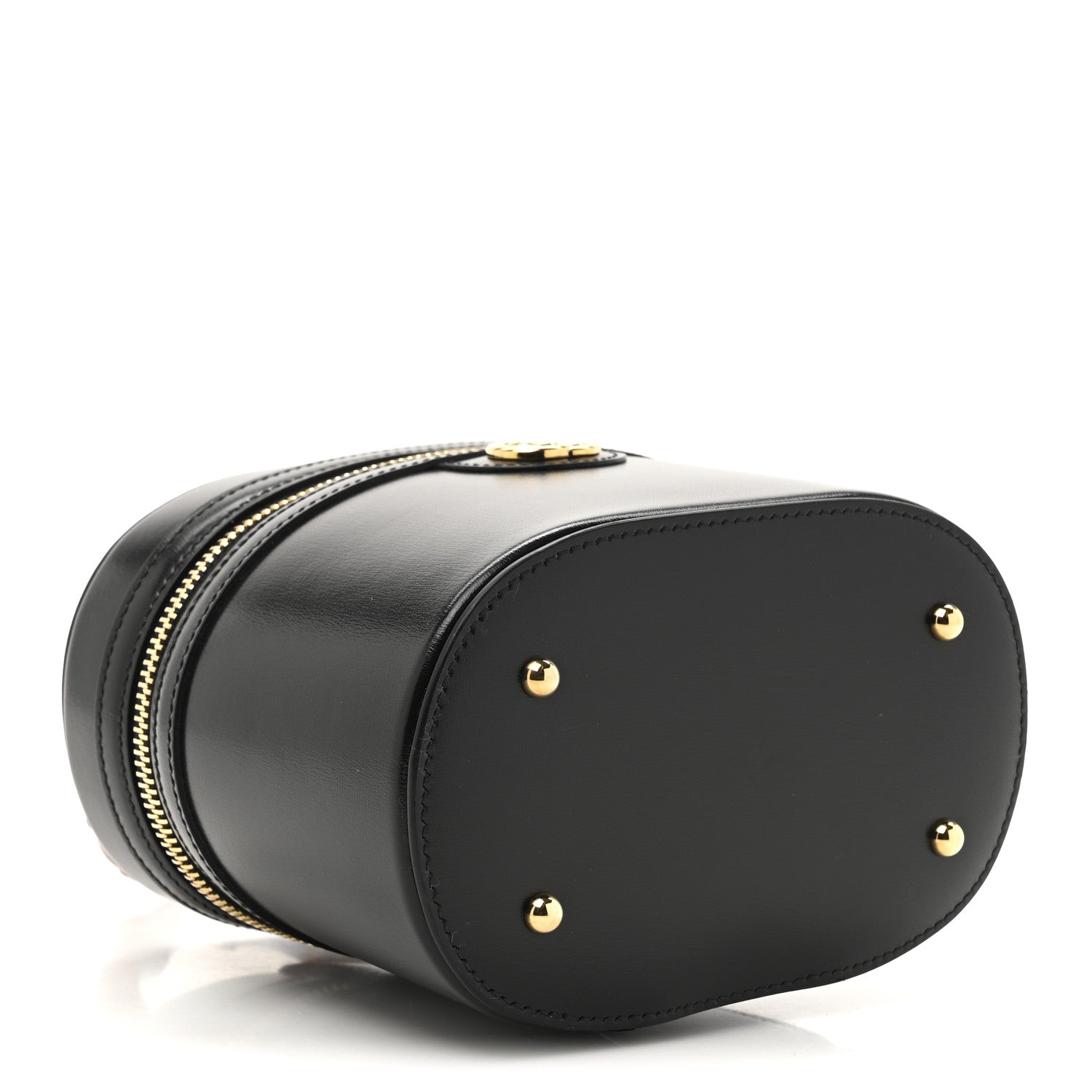 Gucci Calfskin Mini Bamboo Top Handle Shoulder Bag Black