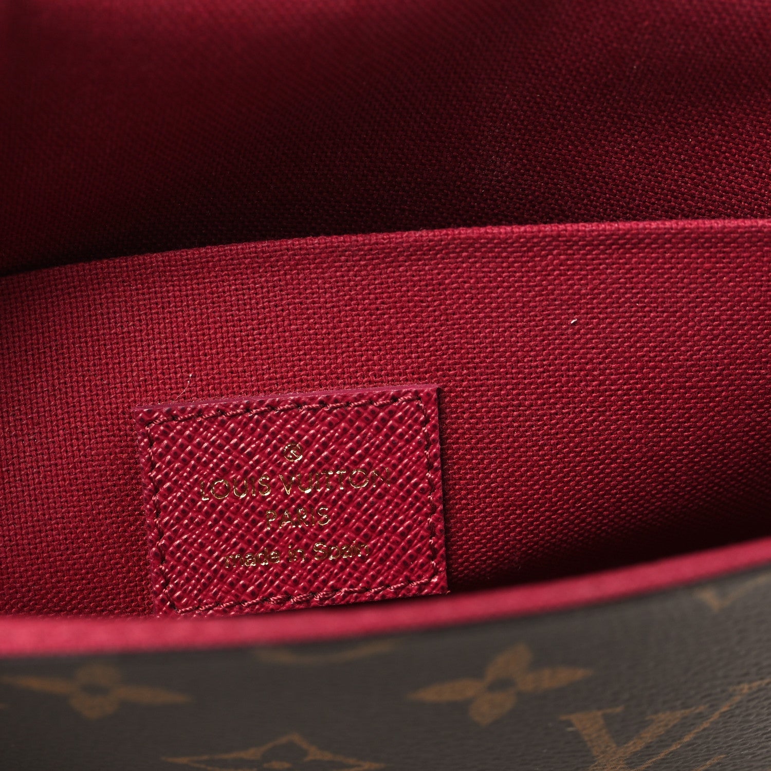 Louis Vuitton Monogram Pochette Felicie Chain Wallet Fuchsia