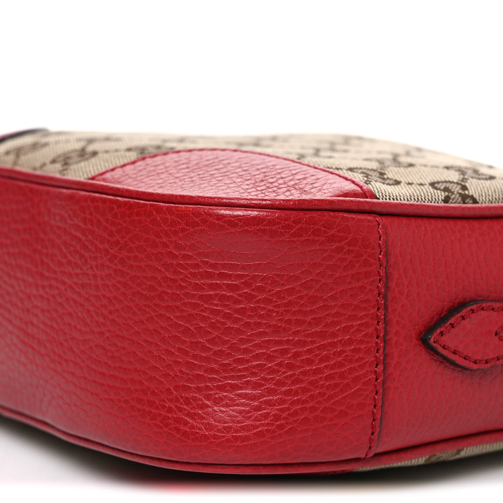 Gucci Monogram Mini Bree Messenger Bag Red
