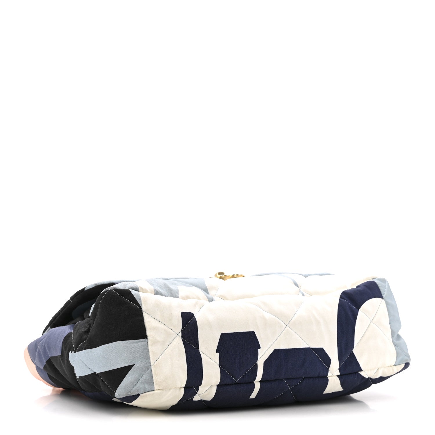 Chanel Silk Maxi Scarf Chanel 19 Flap Black Blue White