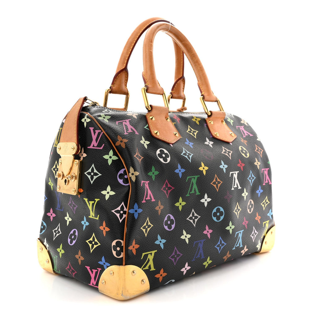 Louis Vuitton Monogram Multicolor Speedy 30 Black