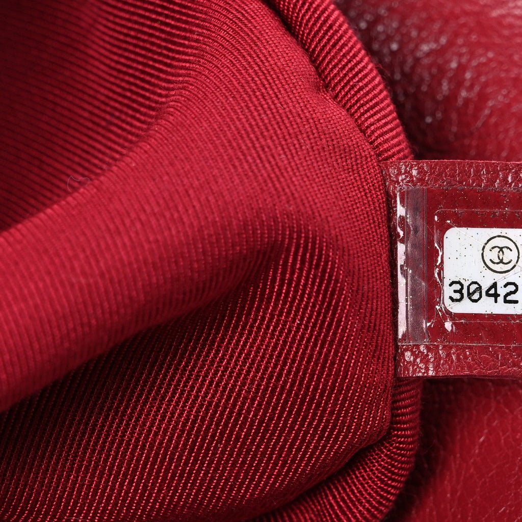 Chanel Goatskin Quilted Large Chanel 19 Flap Red
