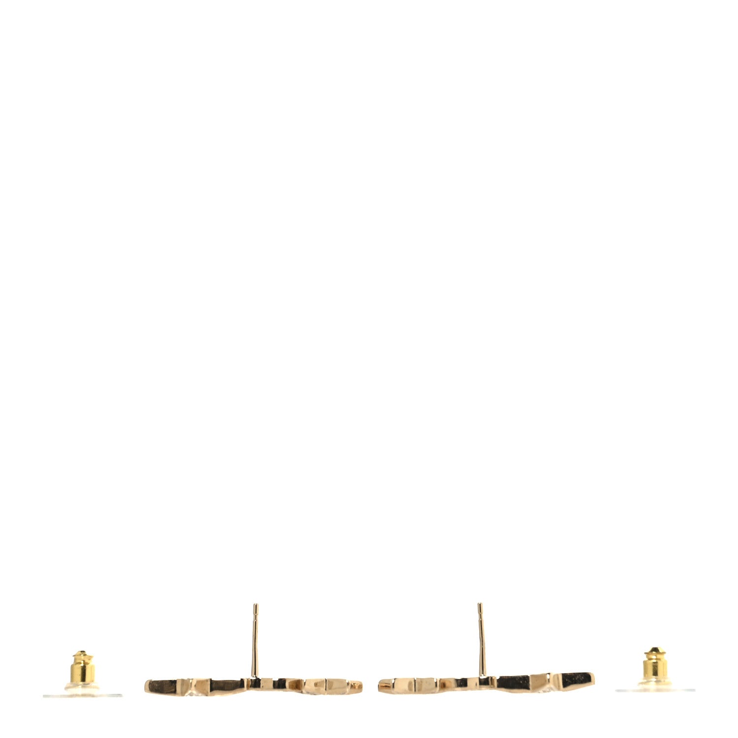 Crystal Star CC Earrings Gold