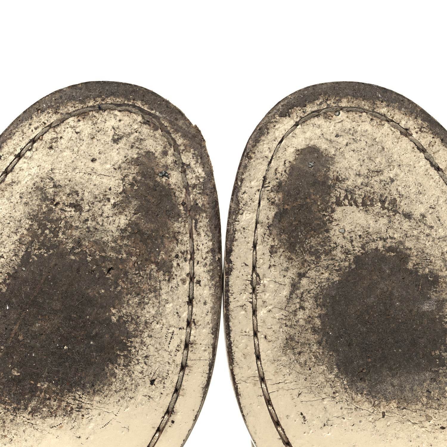 Chanel Shiny Calfskin Logo Loafers 38.5 Beige