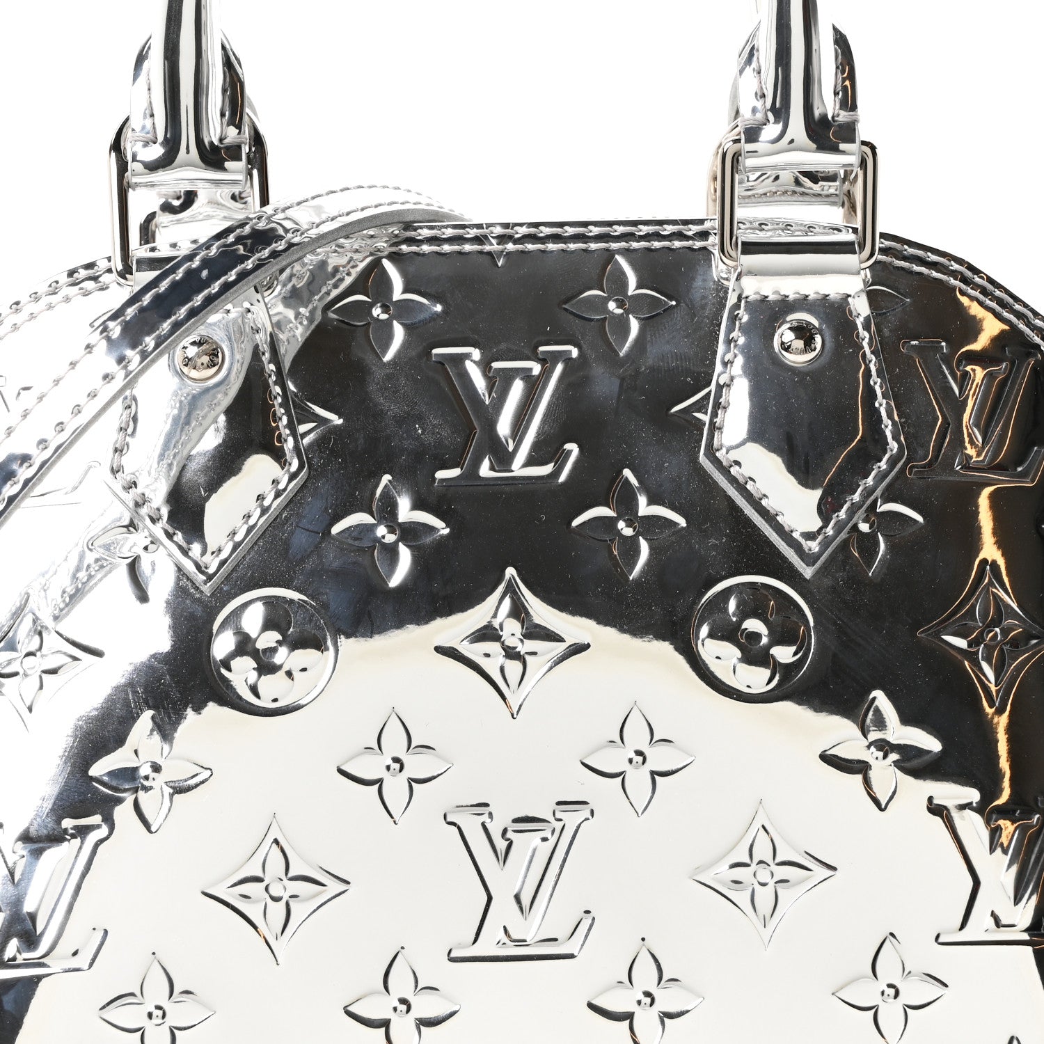 Louis Vuitton Monogram Miroir Alma BB Silver
