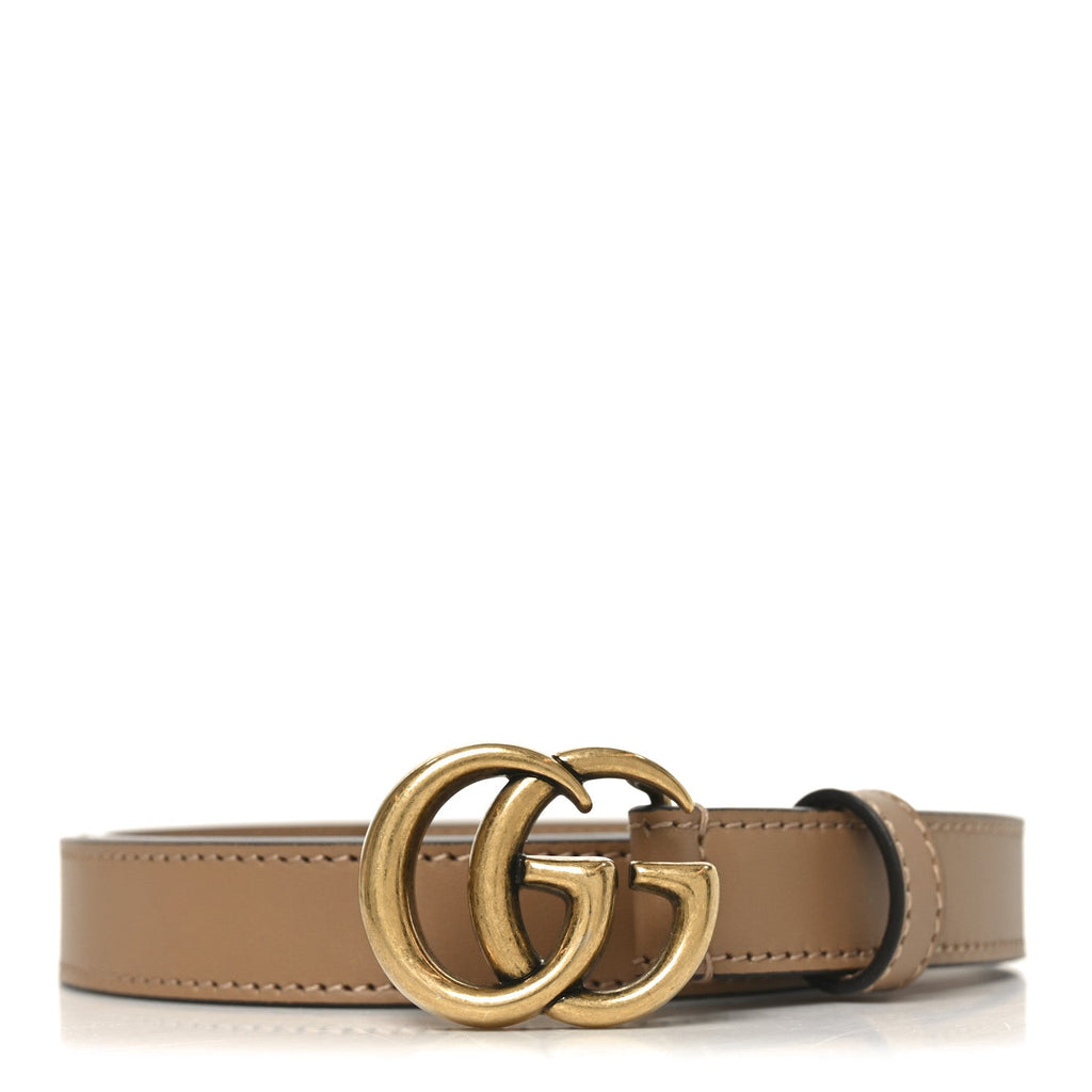 Gucci Calfskin Double G 20mm Belt 80 32 Porcelain Rose
