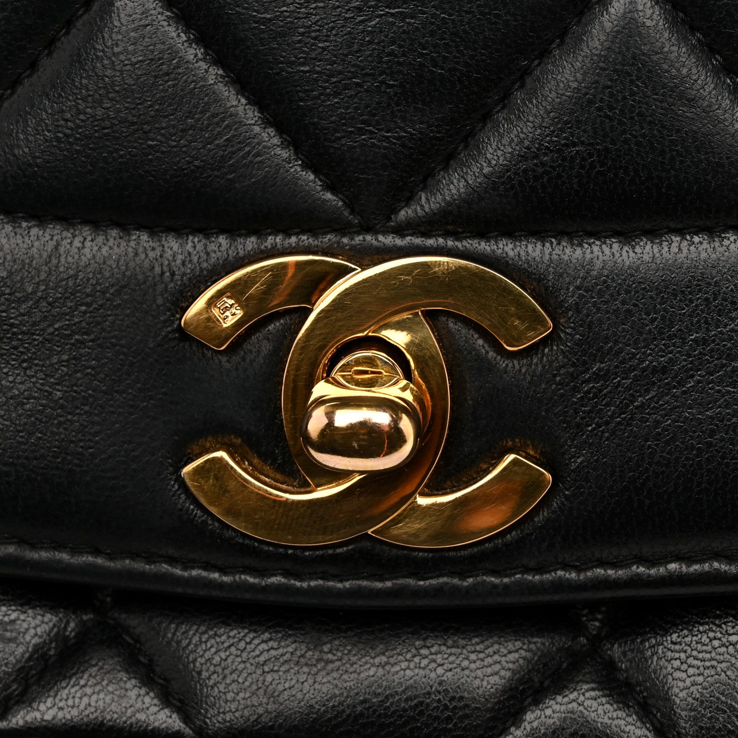 Chanel Lambskin Quilted Medium Single Flap Black