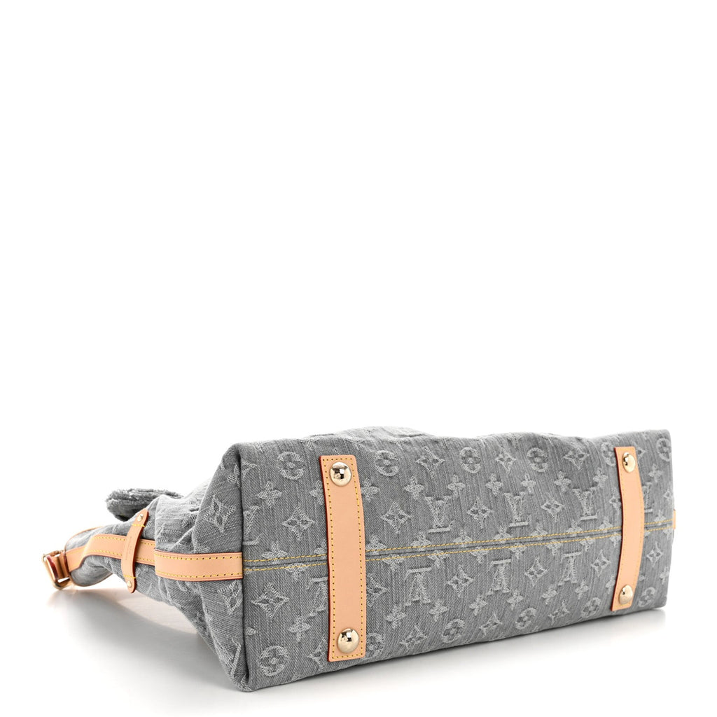 Louis Vuitton Monogram Denim CarryAll MM Washed Grey
