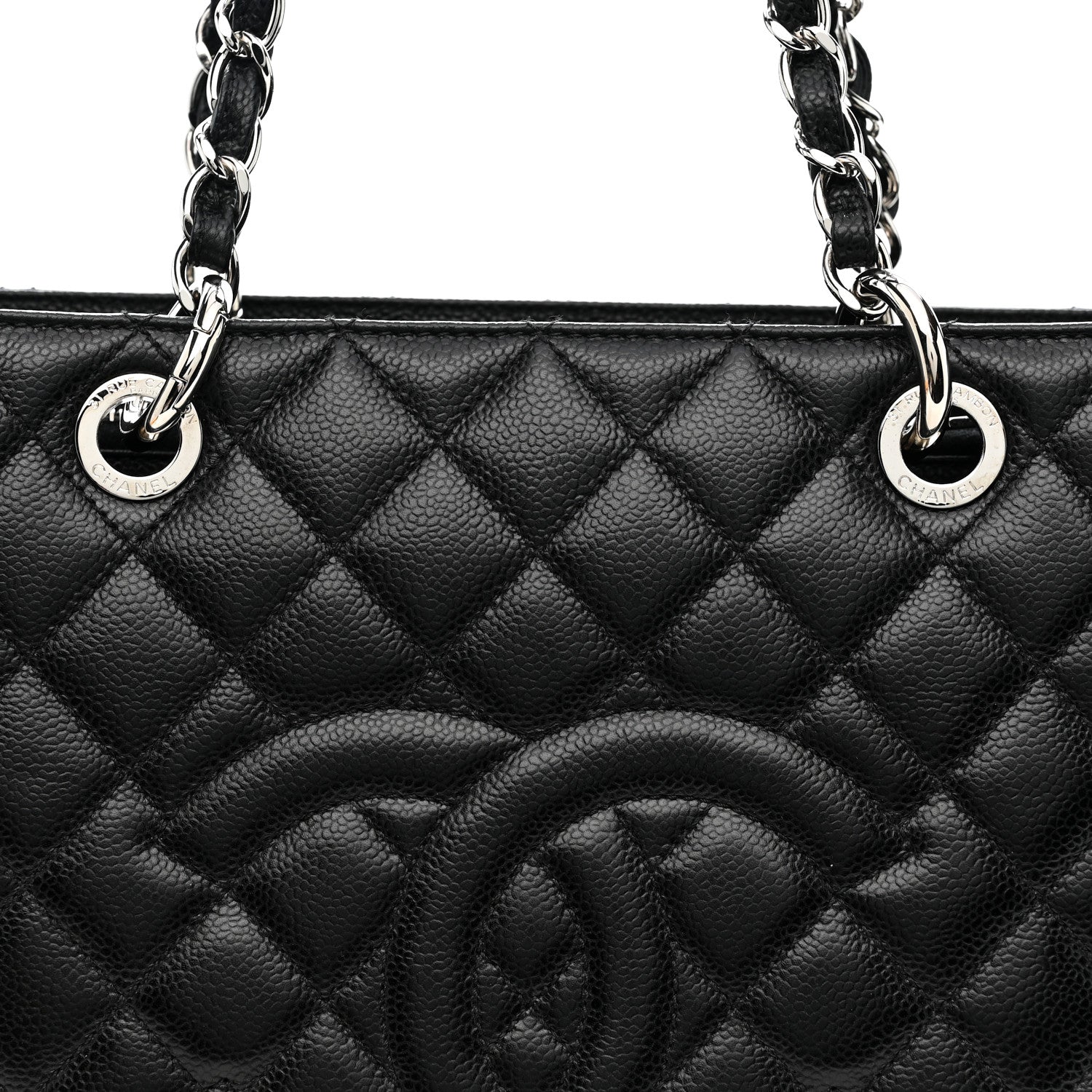 Chanel Caviar Quilted Grand Shopping Tote GST Black