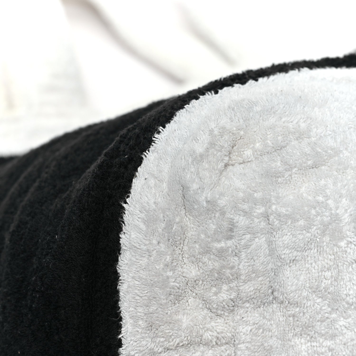 Chanel Terry Cotton CC Beach Tote Towel Set Black White