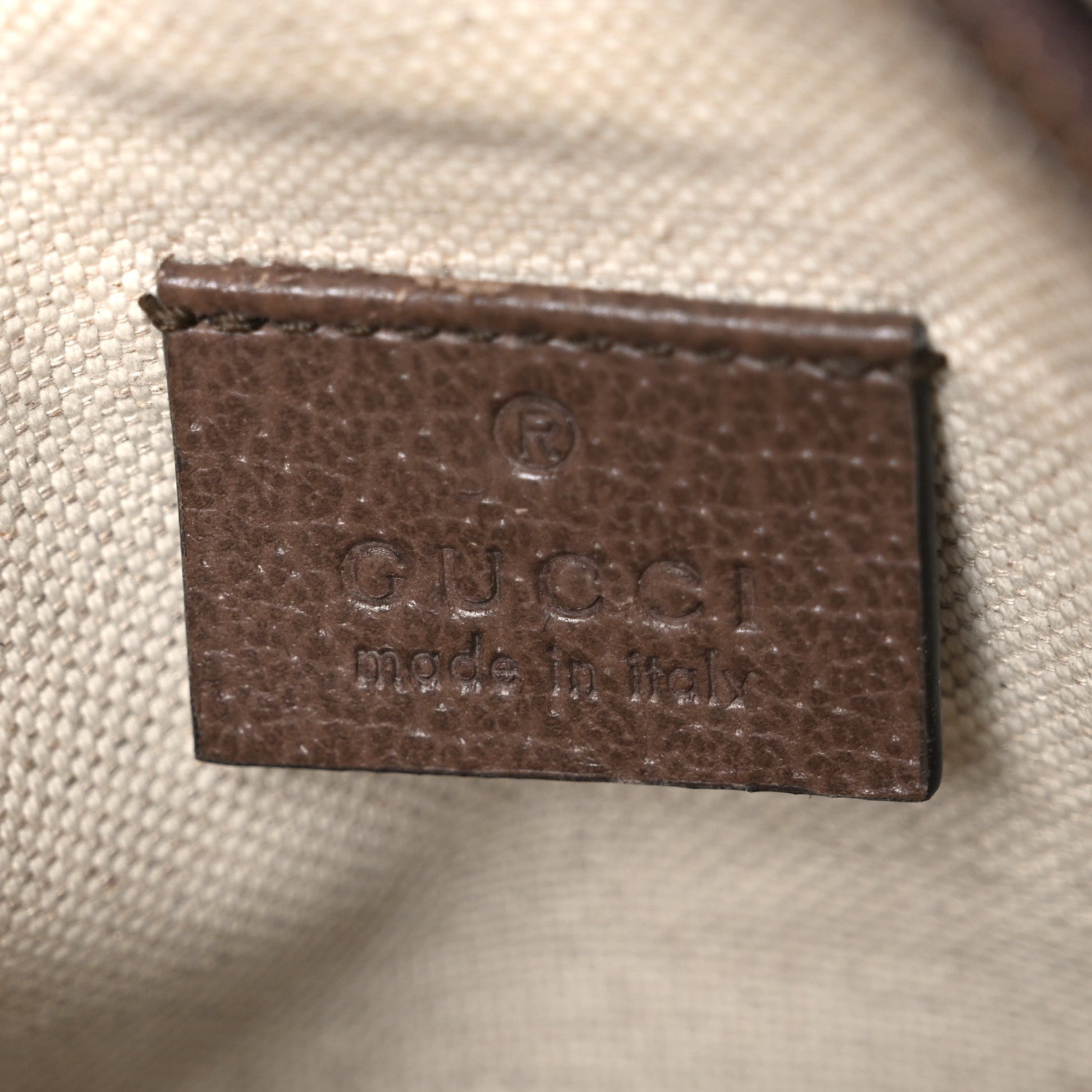 Gucci GG Supreme Monogram Mini Neo Vintage Double Zip Messenger Bag Beige New Acero Crop