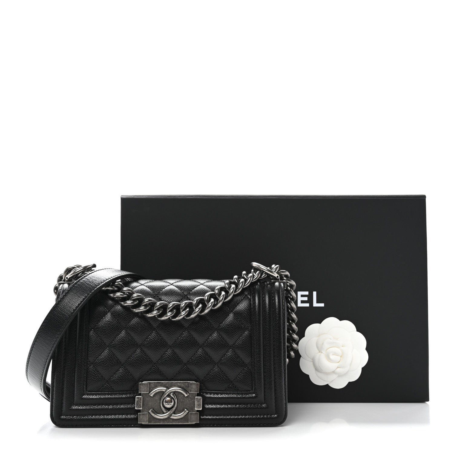 Chanel Caviar Quilted Small Boy Flap Black