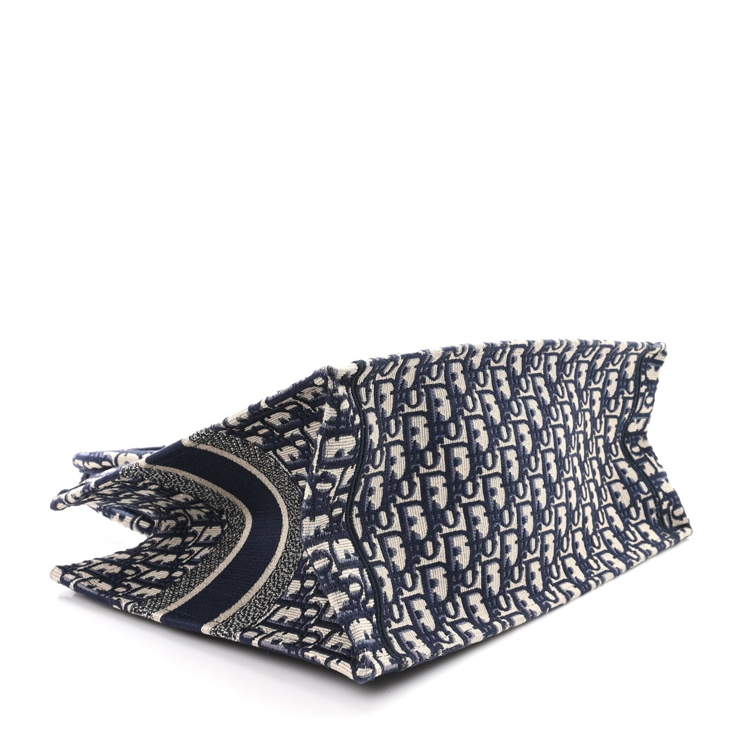 Christian Dior Oblique Medium Book Tote Blue Multicolor