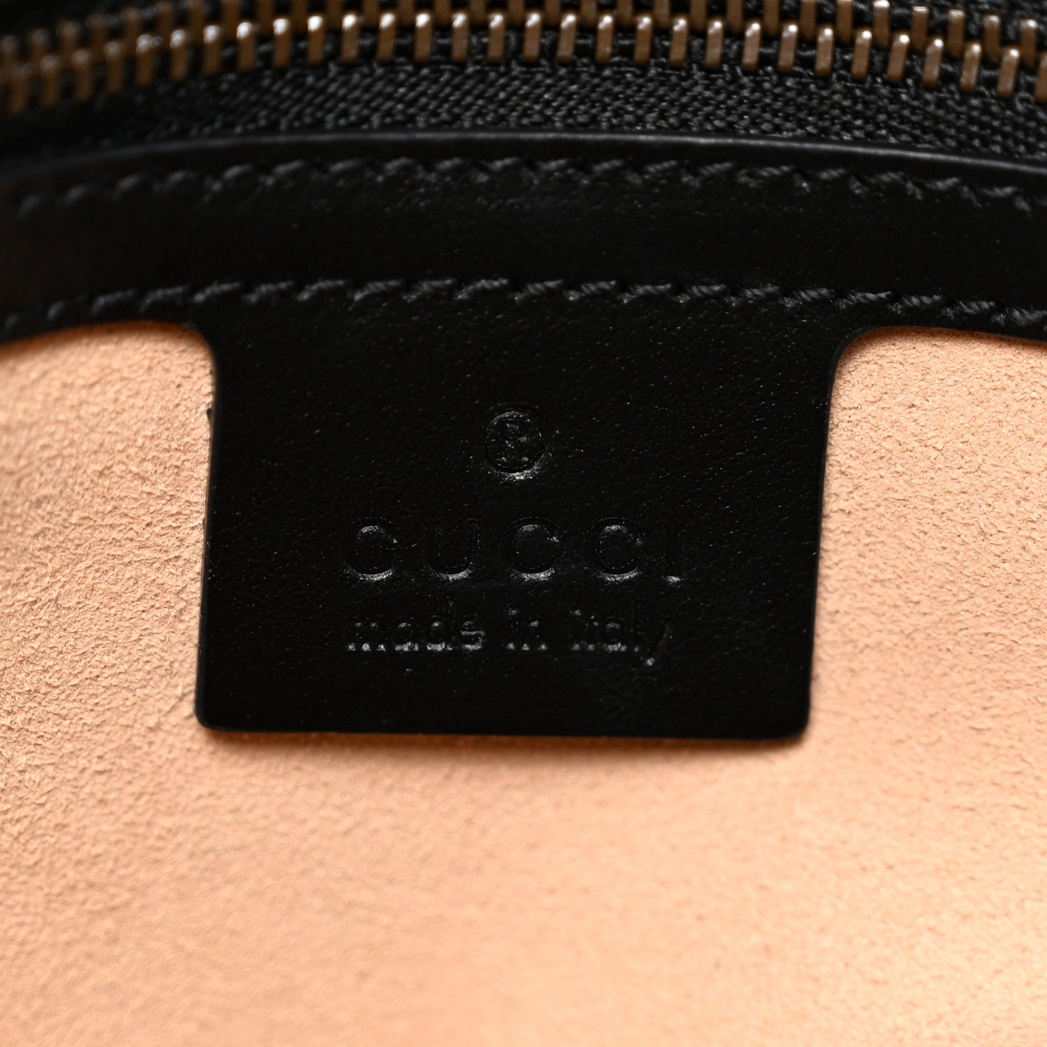 Gucci Calfskin Matelasse Medium GG Marmont Shoulder Bag Black