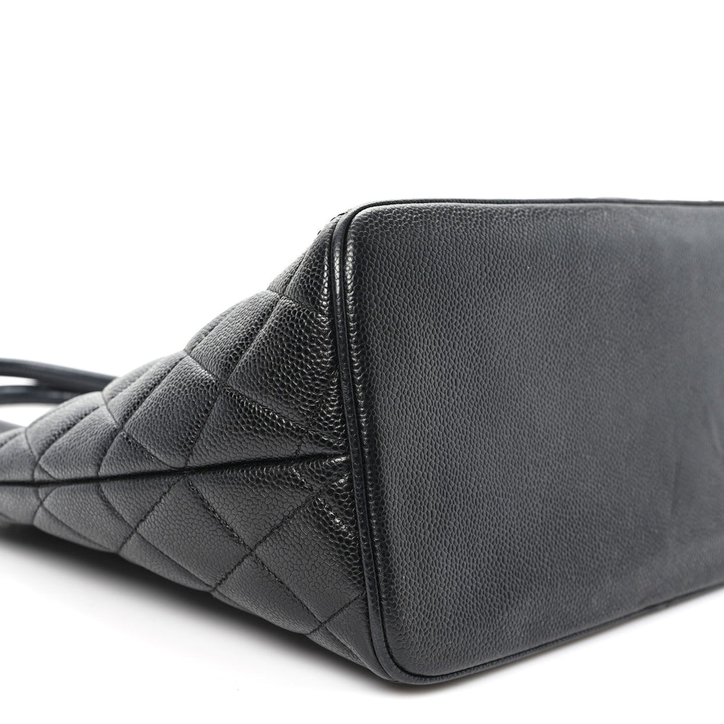 Chanel Caviar Quilted Medallion Tote Black