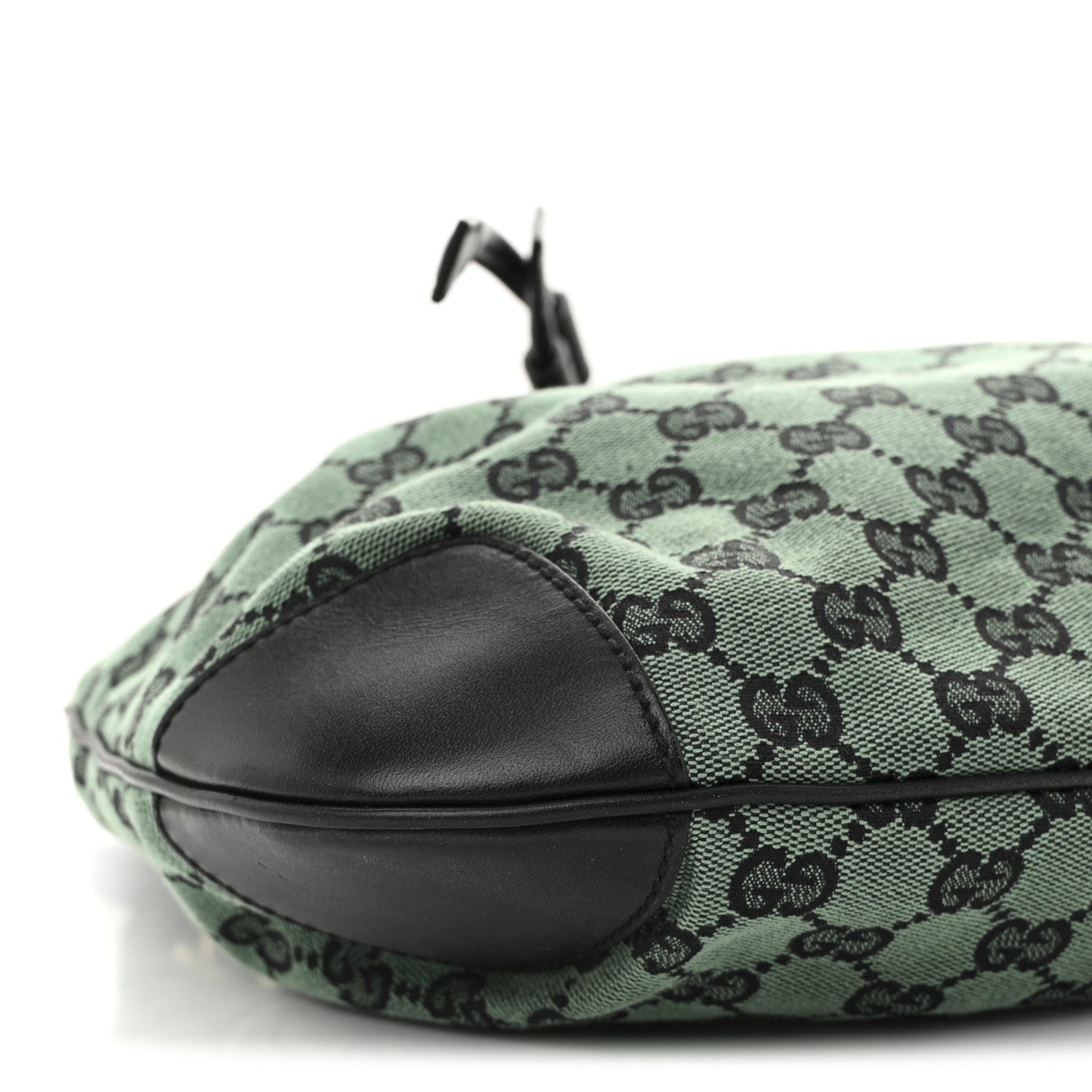 Gucci Monogram Drawstring Shoulder Bag Green