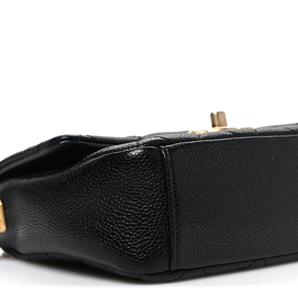 Chanel Caviar Quilted Mini Chain Soul Flap Black